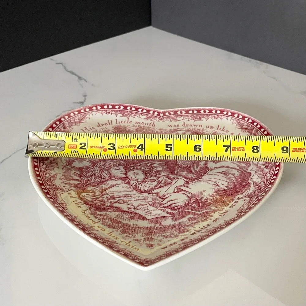 The Night Before Christmas Heart Plate by Noble Excellence